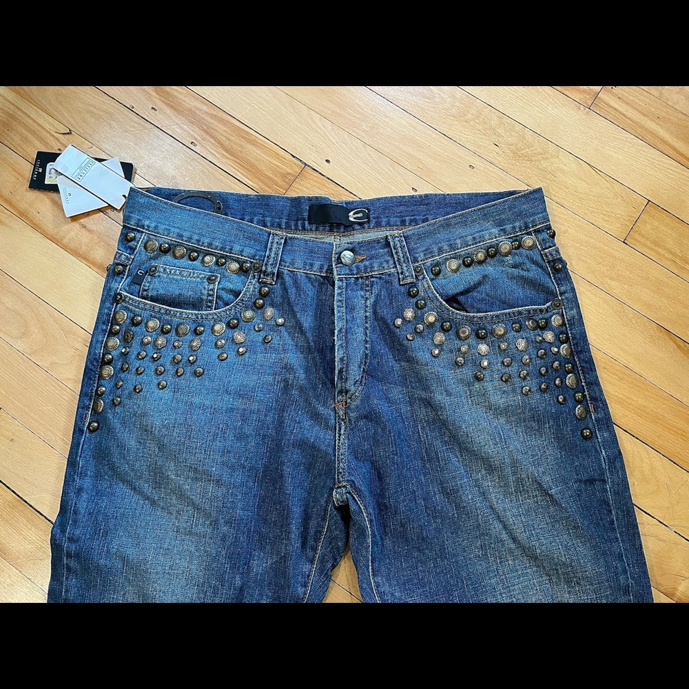 NWT Vintage Just Cavalli men’s embellished jeans
